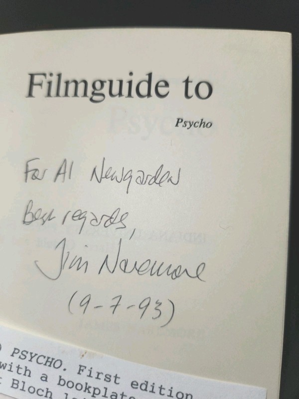 FILMGUIDE TO PSYCHO Robert Bloch James Naremore Alfred HITCHCOCK 1973 gallery