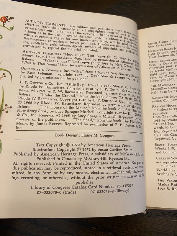 Hey, Bug! and Other Poems about Little Things by Elizabeth M Itse (1972) HC gallery