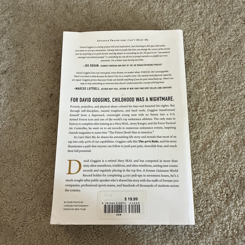 Can't Hurt Me by David Goggins PB 2018 - USED GOOD gallery