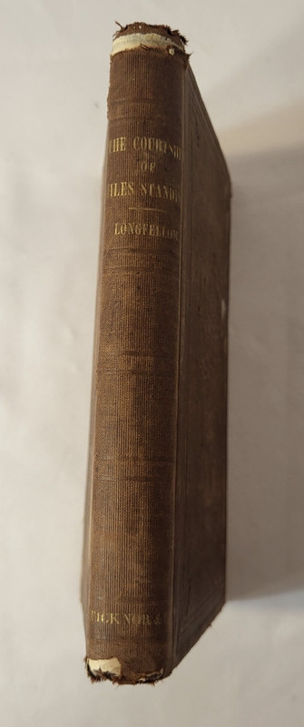 1858 The Courtship of Miles Standish By Henry Wadsworth Longfellow 1st Printing gallery