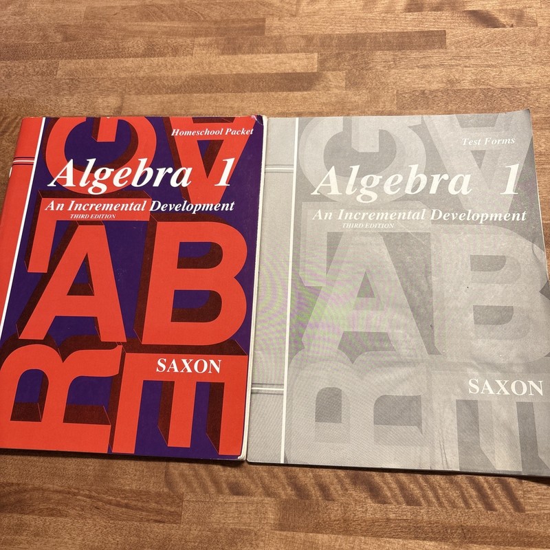 Saxon Algebra 1 3rd Edition: Homeschool Packet & Test Forms Homeschool