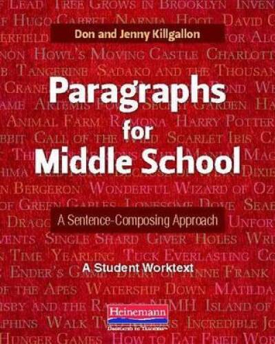 Paragraphs for Middle School: A Sentence-Composing Approach – Paperback – GOOD