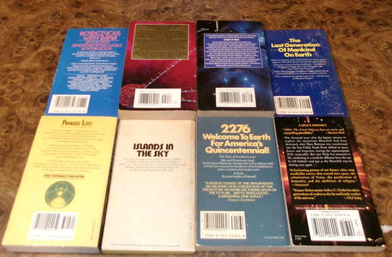 Lot of 8 Arthur C. Clarke Books Rama, Childhood's End+ gallery