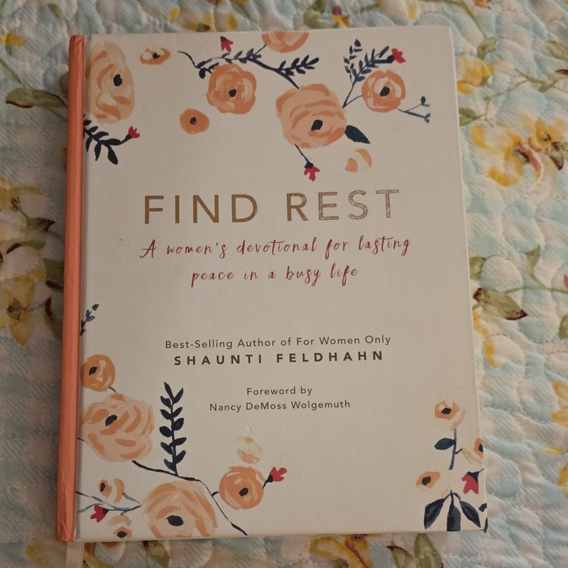 Find Rest by Shaunti Feldhahn, Hardcover, iDisciple, Women’s Devotional