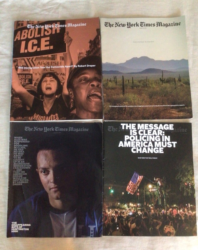 4 The New York Times Magazines (2018-19-20) / ABOLISH ICE- MIGRANTS- POLICING
