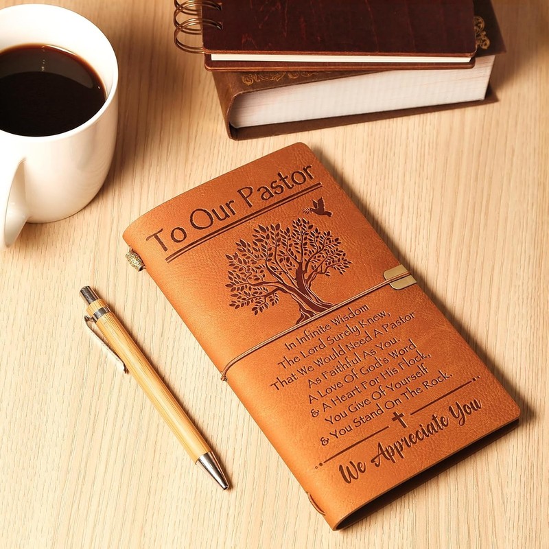 Pastor Appreciation Gifts, Pastor Gifts for Men- 140 Pages Refillable Journal- T gallery