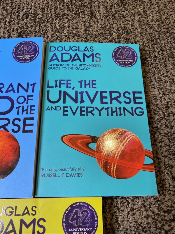 Douglas Adams Hitchhiker's Guide To The Galaxy 42nd Anniversary 5 Book Set gallery