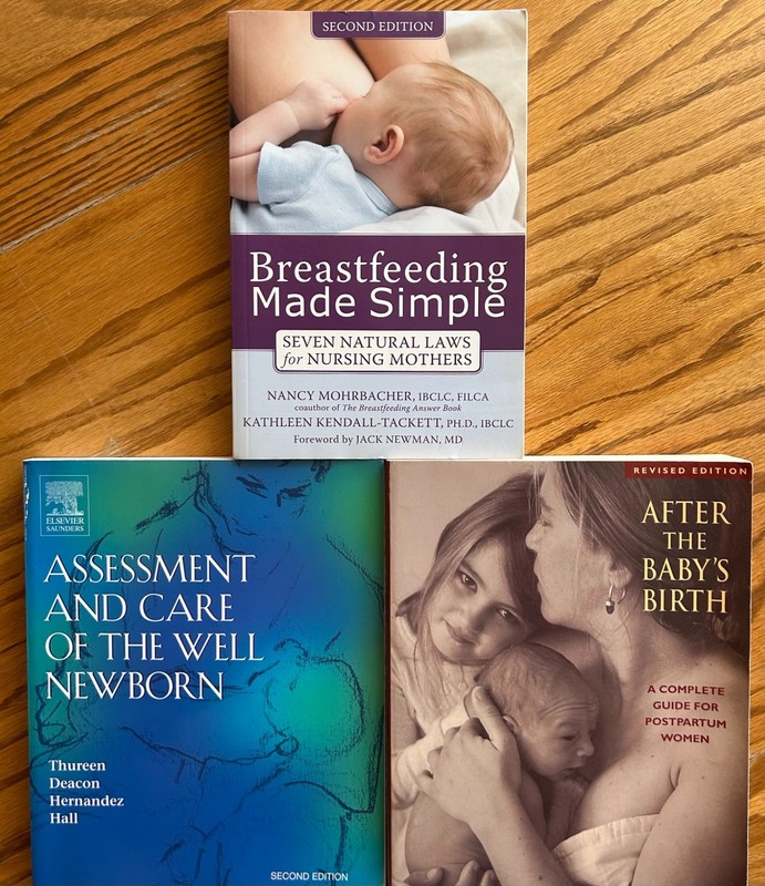 Postpartum Newborn Care Breastfeeding Lot | 4th Trimester Doula Info | 3 Books