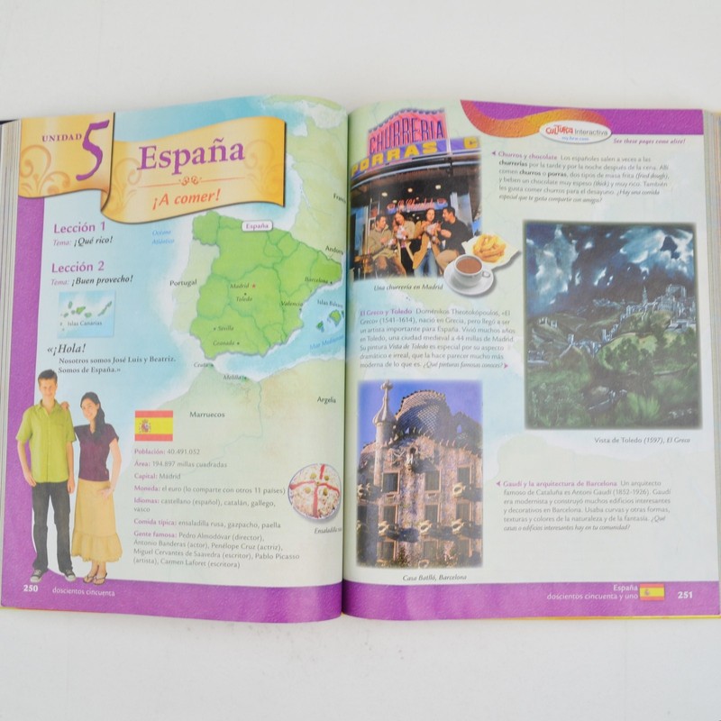 Avancemos! Spanish 2 Student Textbook by Holt McDougal - 2013 Hardcover (D) gallery