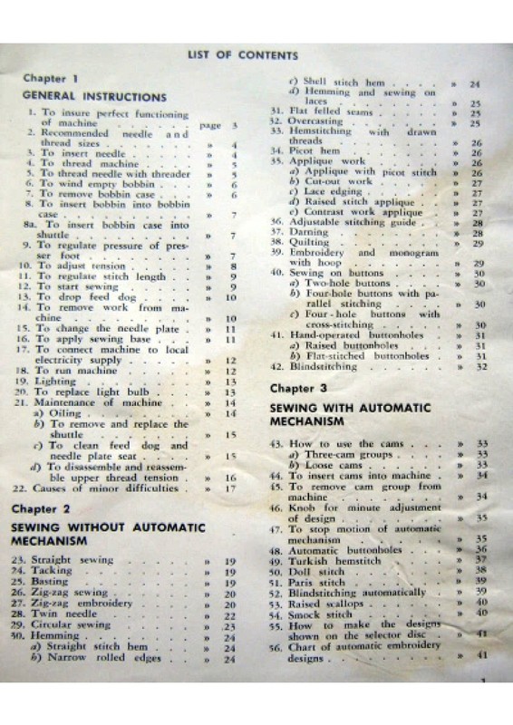 NECCHI Lycia 524 522 Sewing Machine Instruction Manual - WIRE BOUND - COVERS gallery