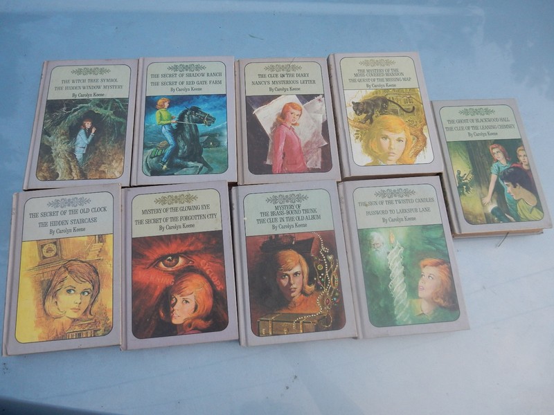 Nancy Drew Mystery Stories 2 in 1 Lot of 9 Books by Carolyn Keene HC 1960s