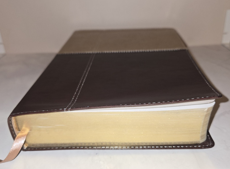 Zondervan NIV Giant Print Reference Bible Lay-Flat Synthetic Leather Duo Tone gallery
