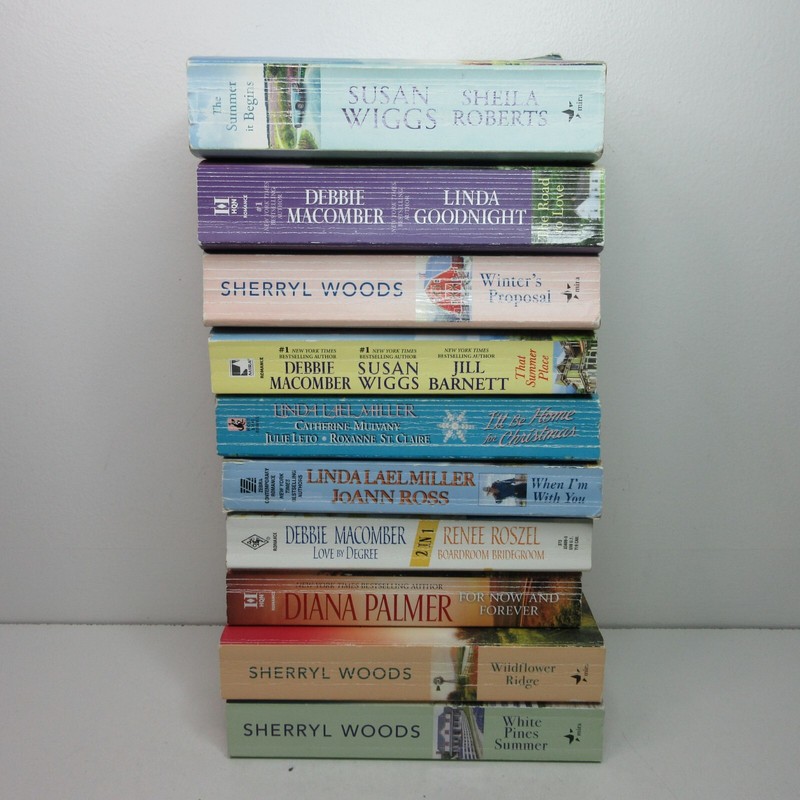 Lot of 10 2-in-1 Romance Paperback Books – Woods, Wiggs, Macomber