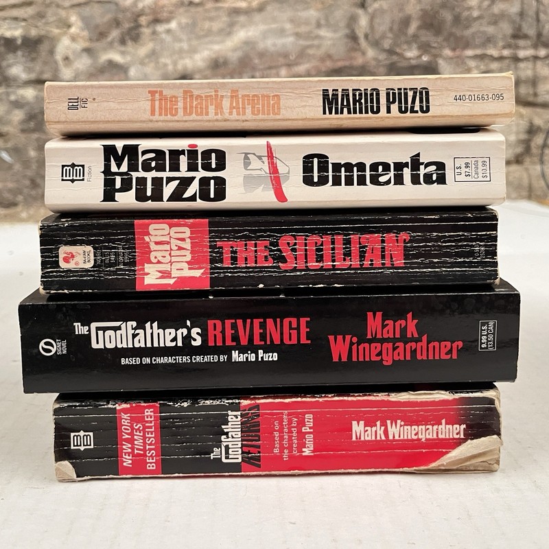 Mario Puzo Lot of 5 PB Omerta Sicilian Arena Mark Winegardner Godfather Returns