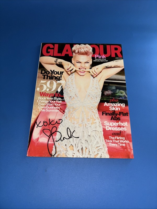 PINK Alice Eve GLAMOUR Magazine 2013 June Fashion Womens Interest R