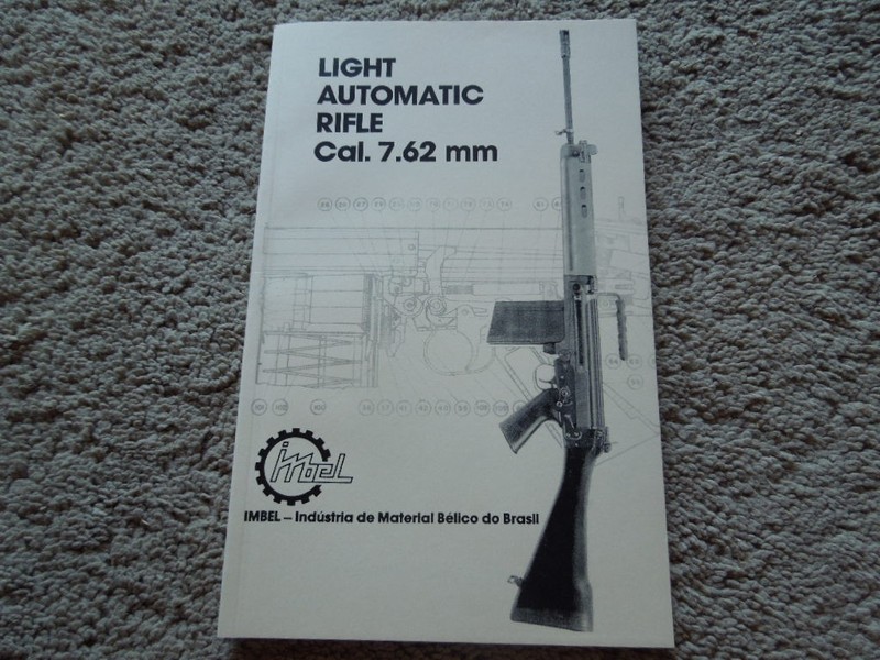Imbel FN FAL Light Automatic Rifle book 7.62mm English Version 110 Pages  NEW