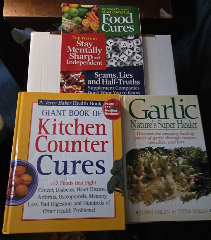 Natural Remedies Health Book Lot 3 Food Cures Brain Health Suppl