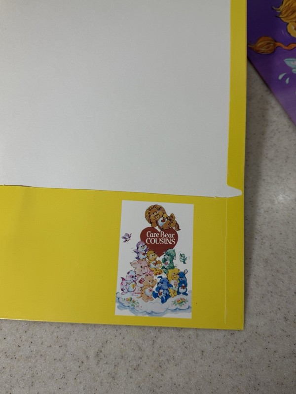 Care Bears Mead folders lot of 3 Care bear Cousins 1985 Unused Excellent Conditi gallery