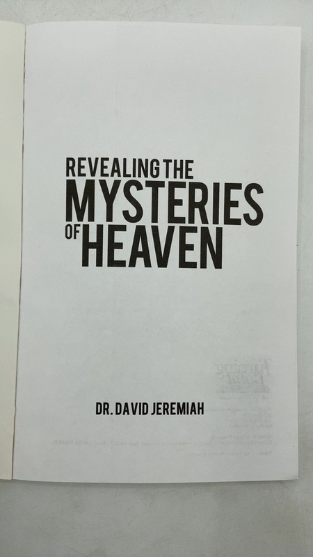 Revealing the Mysteries of Heaven Dr. David Jeremiah Paperback 2009 gallery