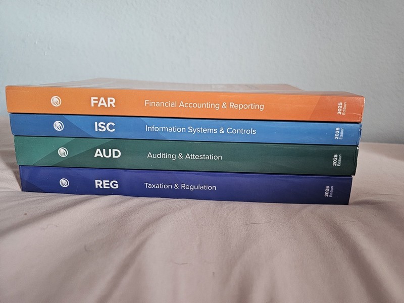 2025 UWORLD CPA EXAM REVIEW Prep SET of 4 books REG FAR ISC AUD ACCOUNTING ROGER