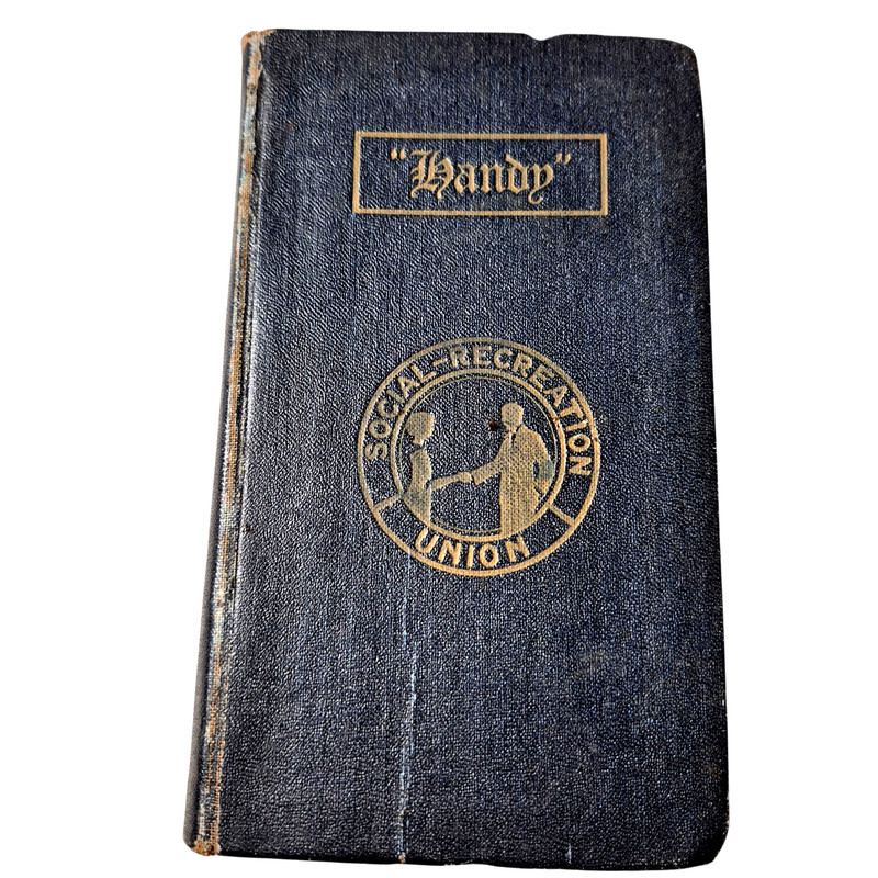 1928 Handy Recreation Manual Lynn Rohrbough Church Social Games Vintage