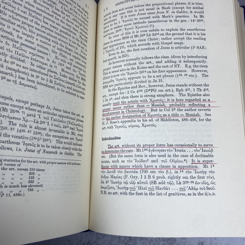 A Grammar of New Testament Greek - J H Moulton Volumes 1, 2, 3, and 4 HC *FLAW** gallery