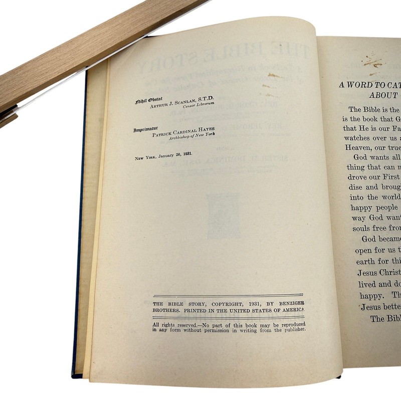 Benziger Brothers The Bible Story 1931 Catholic Textbook Illustrated Lower Grade gallery