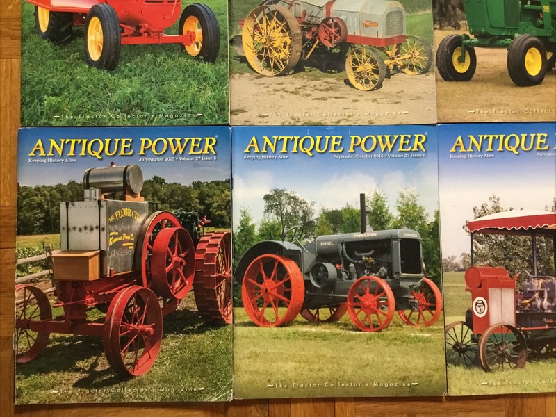 2015 Antique Power Tractor Magazines Complete Year 6 Issues John Deere Rumely gallery