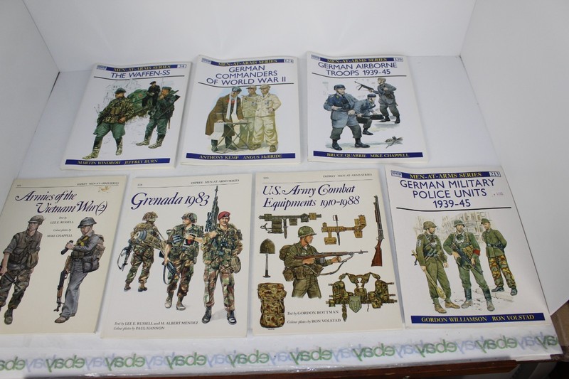 7 Boosk in the Opsrey Men At Arms Series – Nos. 34, 124, 139, 143, 159, 205, 213