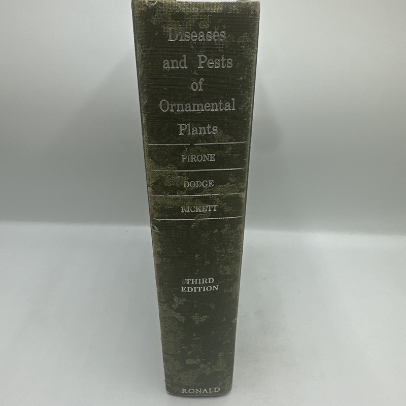 Diseases and Pests of Ornamental Plants Pirone Hardcover 3rd Edition Botany