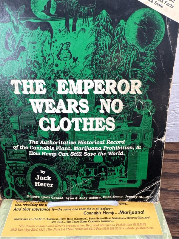 Jack Herer Signed Book Set Emperor Wears No Clothes Santa Cruz CA gallery