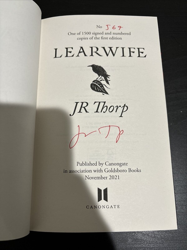 Learwife by JR Thorpe - Signed Numbered #564 0f 1500 UK First Edition 930 gallery