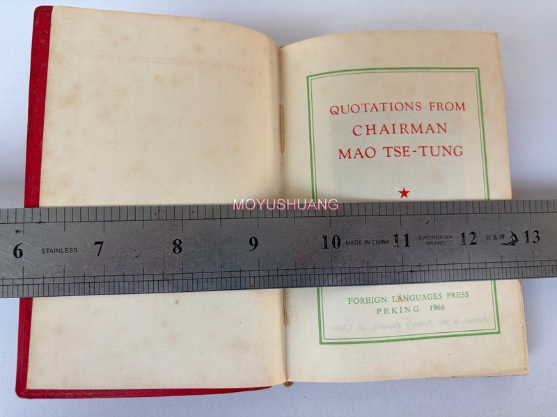 1966" Full Edition Quotations From Chairman Mao Tse-Tung Little Red Book English gallery