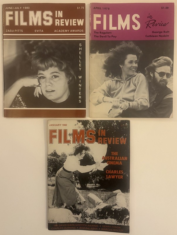FILMS IN REVIEW Magazine (Lot of 15 issues) from 1962-1990 Movie/Film/Hollywood gallery