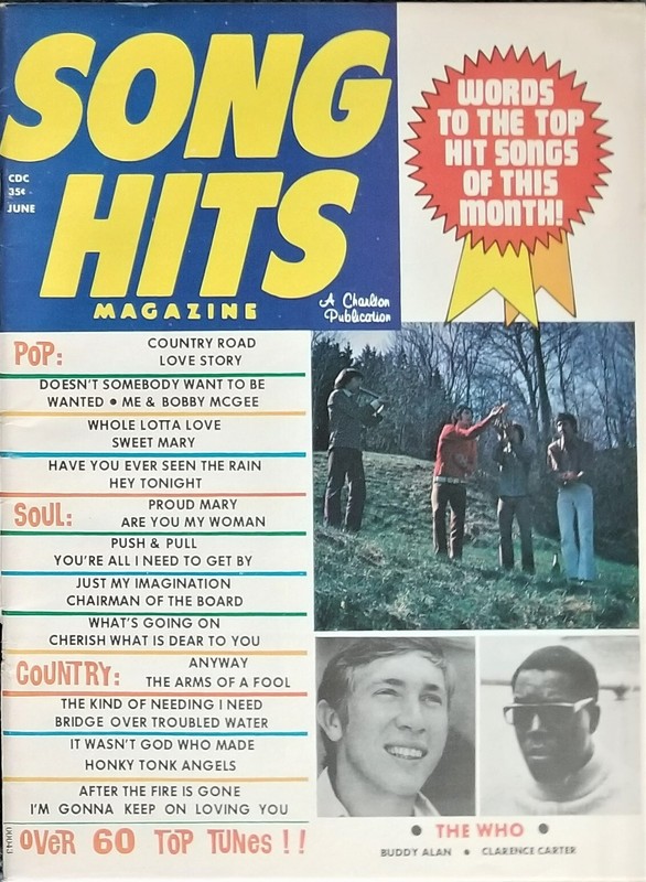 2-L0T SONG HITS – JAN. 69, JUNE 71 – THE WHO cover, SUPREMES, BUCK OWENS