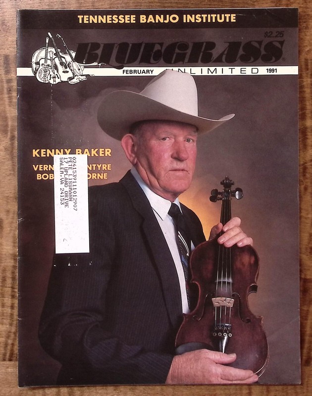 1991 BLUEGRASS UNLIMITED KENNY BAKER FEB VERNON McINTYRE BOBBY OSBORNE Z4542