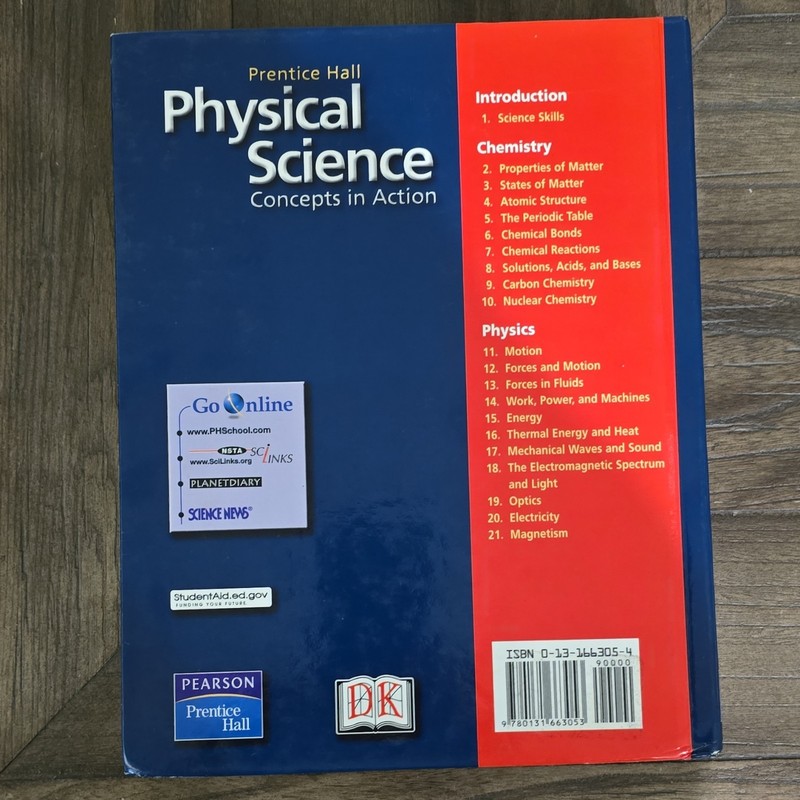 Prentice Hall Physical Science Concepts in Action Science Hardcover Textbook gallery