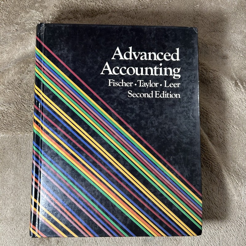 Advanced Accounting 2nd Ed Fischer Taylor Leer Hardcover Textbook 1982 Notes