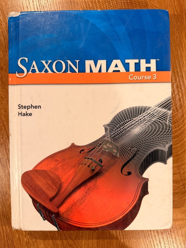 Saxon Math Course 3 Student Edition Hardcover – ISBN 978-1-59141-884-9