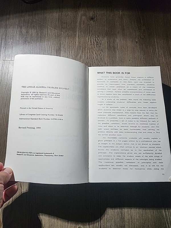 Linear Algebra Problem Solver by The Editors of Rea: Used gallery