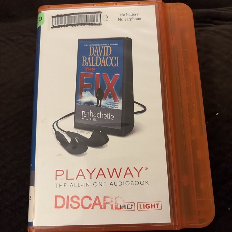 Playaway Audiobook Ex Library The Fix By David Baldacci