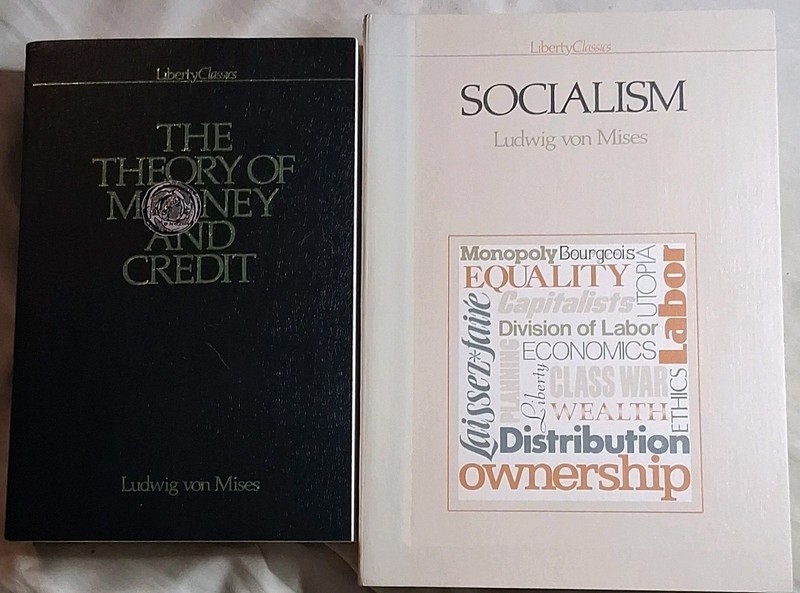 SOCIALISM & The Theory of Money & Credit Ludwig von Mises 1980-81 PB 1st Print