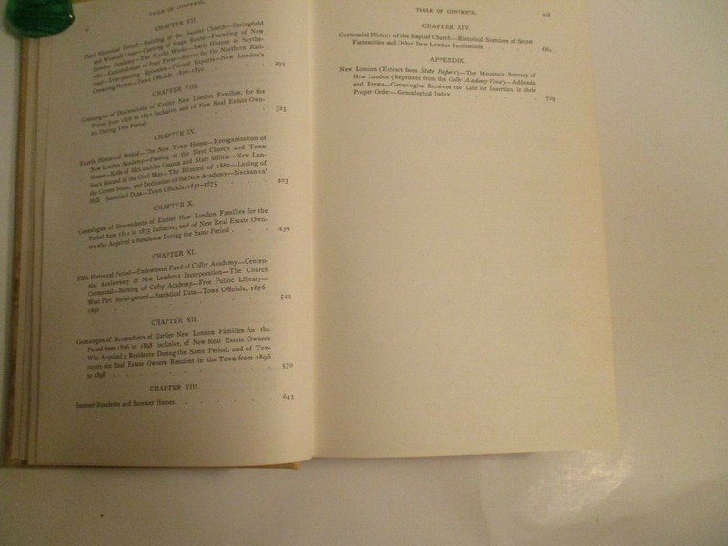 1972 (1899) HISTORY OF TOWN OF NEW LONDON (NH) by MYRA B. LORD (Hardcover) gallery