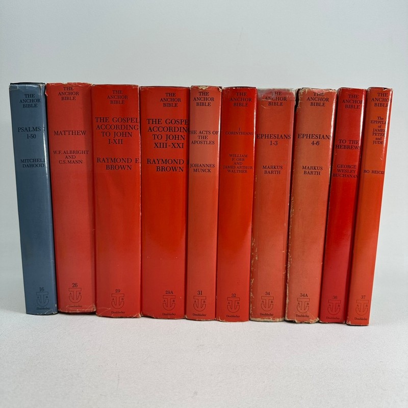 Anchor Bible 10 Volume Set Various Scholars Doubleday Biblical Commentary