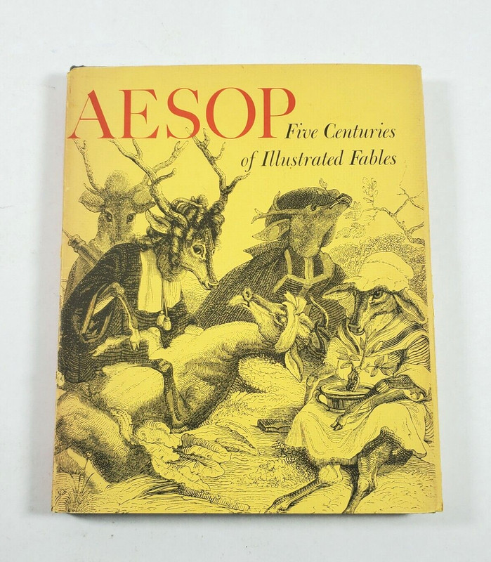 Aesop Five Centuries of Illustrated Fables First Edition 1964 Hardcover MMOA
