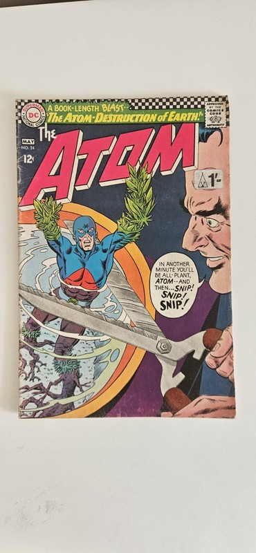 DC Comics The Atom #20 #24 #25 #36 Silver Age Comic Book Lot 1965-1968 gallery