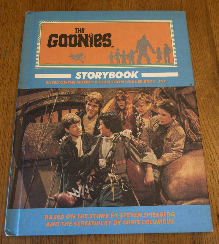 Vintage 1985 The Goonies Storybook Weekly Reader Books Hardcover Like New