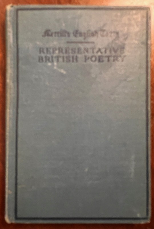 Antique Representative British Poetry 1920 174 pages Ballads, Poems