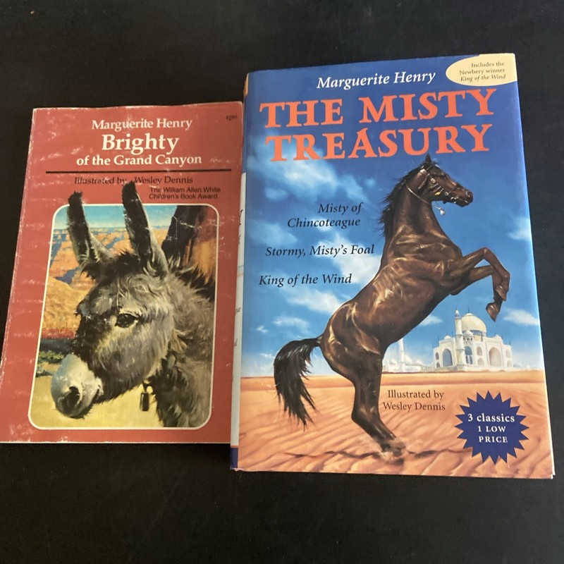 Marguerite Henry Horse Stories Lot Of 6 HCs & PBs W/ 8 Stories G-VG Condition gallery