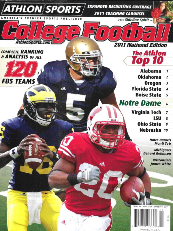 Athlon Sports College Football Magazine Top 10 Complete Team Rank Analysis 2011